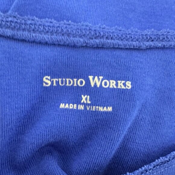 Studio Works women's Basic top sleeveless royal blue size XL - Picture 6 of 11